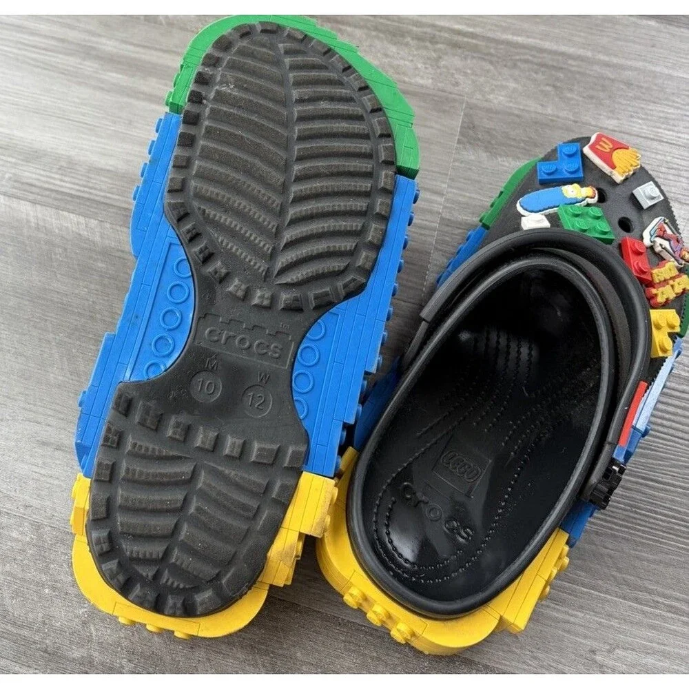Crocs x LEGO Classic Clog Black Masterbrand Creativity Mens Size 10